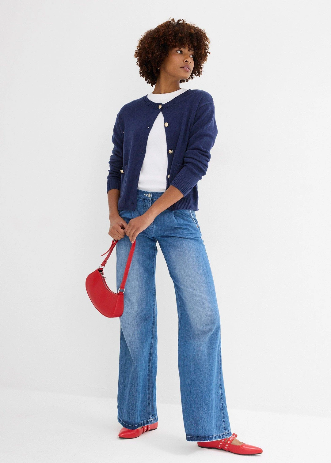 Jean large taille mi-haute - 2