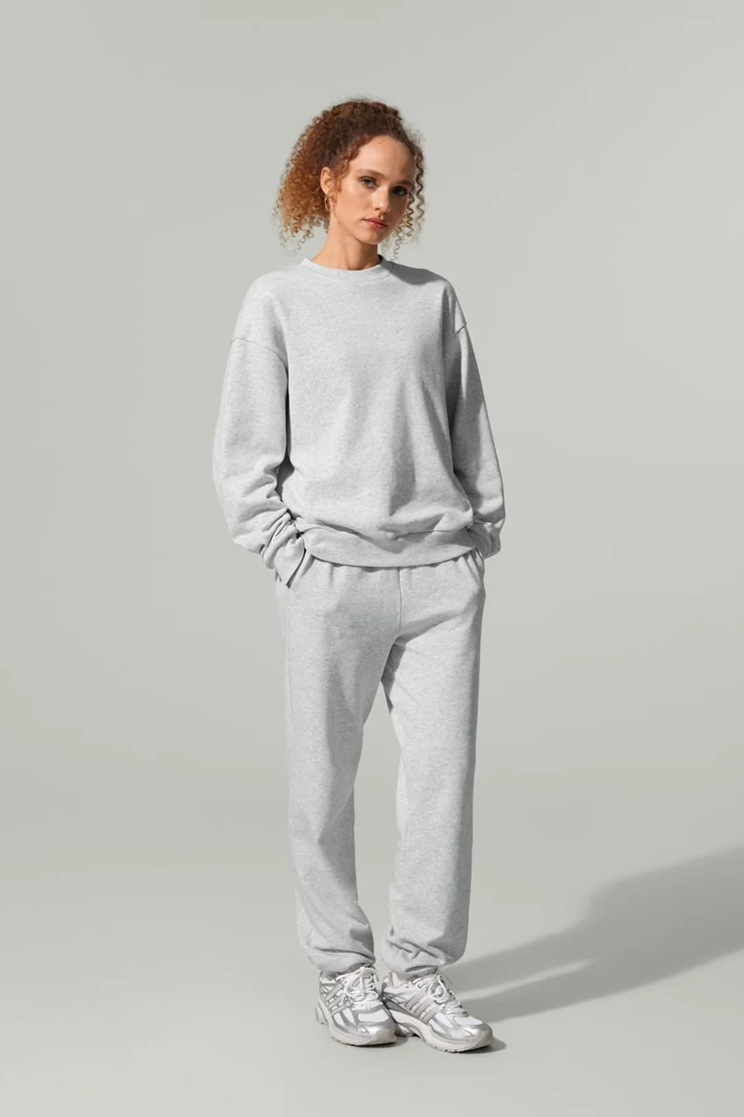 LILYSILK Sweatshirt Ras du Cou Porchlight Balance Noir XL - SILKERRY Doux et Confortable, Épaules Tombantes, Coupe Décontractée