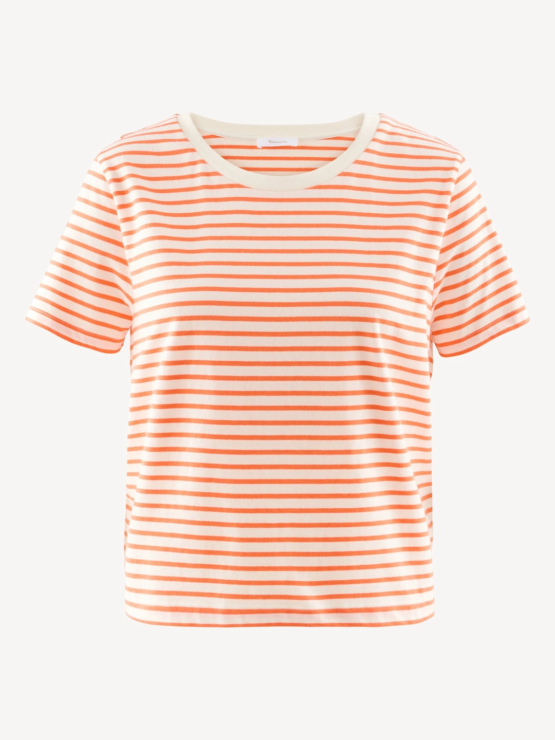 Cropped T-shirt orange - S