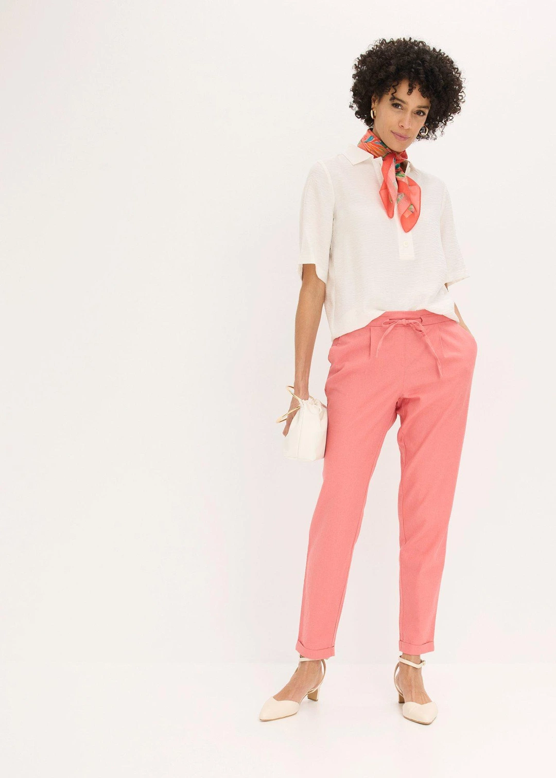 Pantalon en lin mélangé