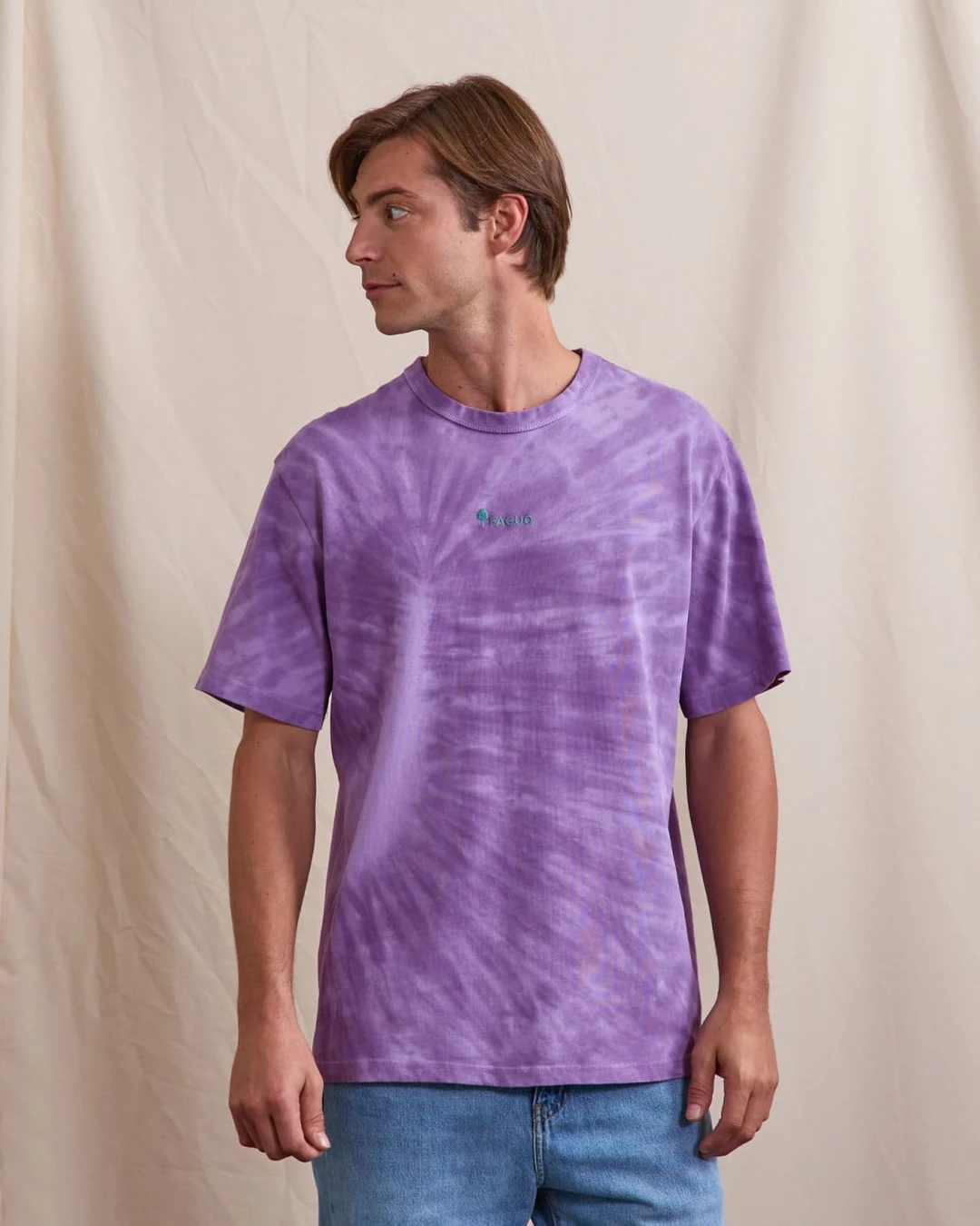 T-shirt tye and dye vert menthe - LUGNY