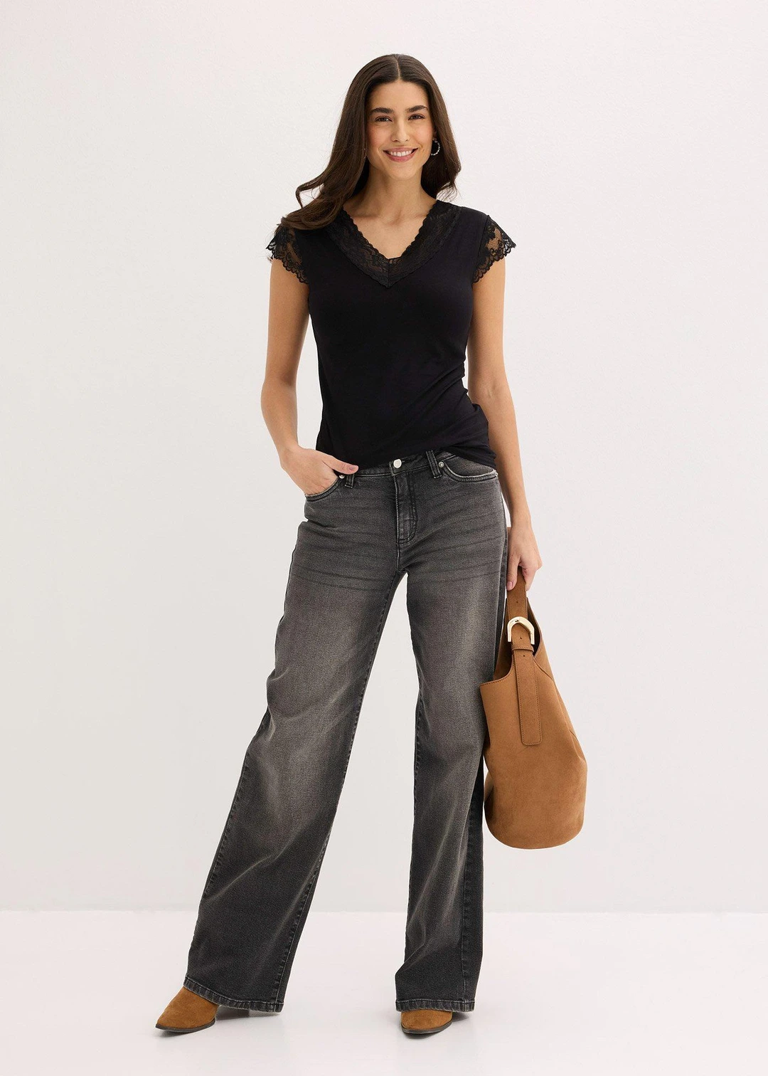 T-shirt doux en viscose extensible