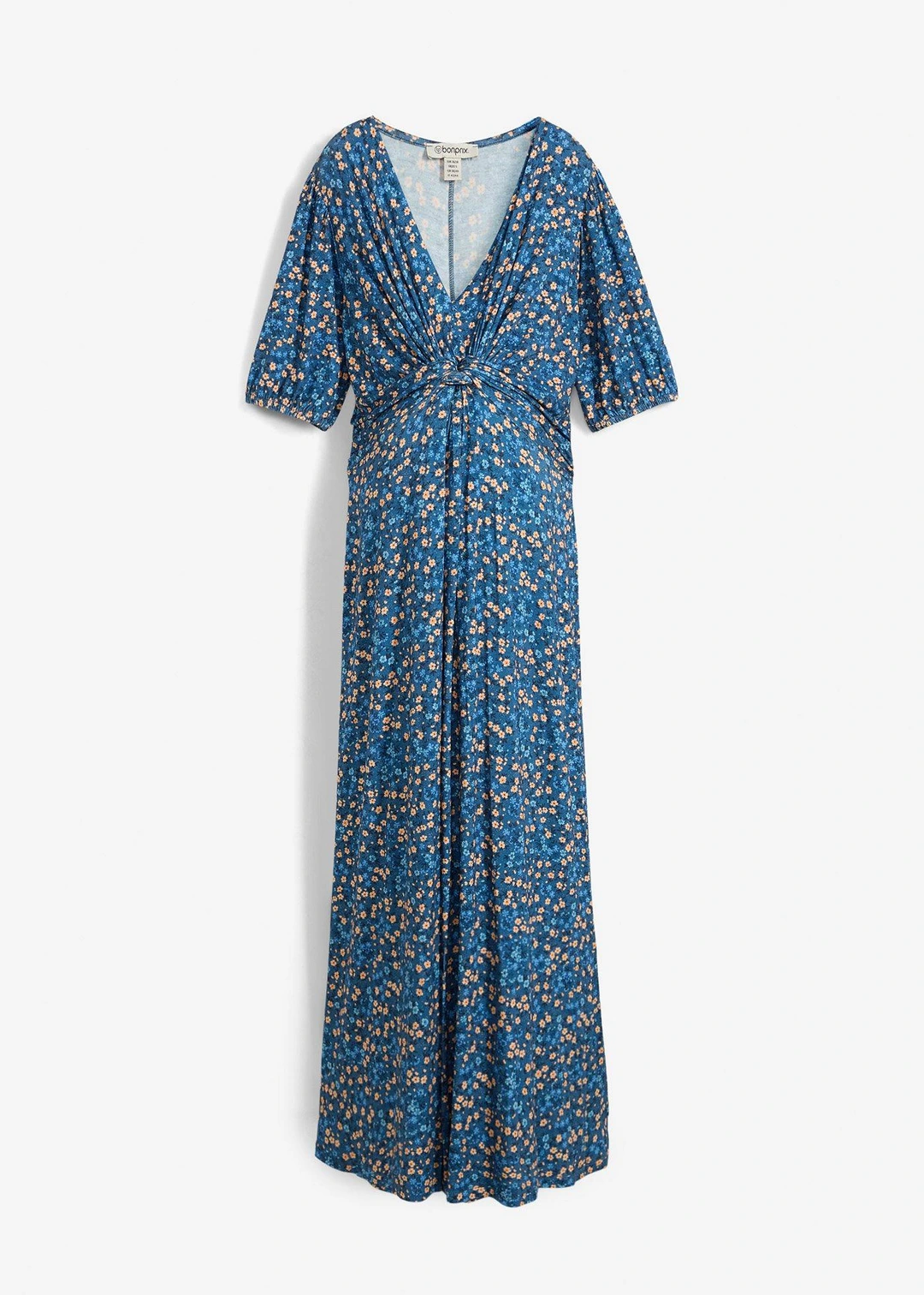 Robe longue de grossesse et d'allaitement en jersey