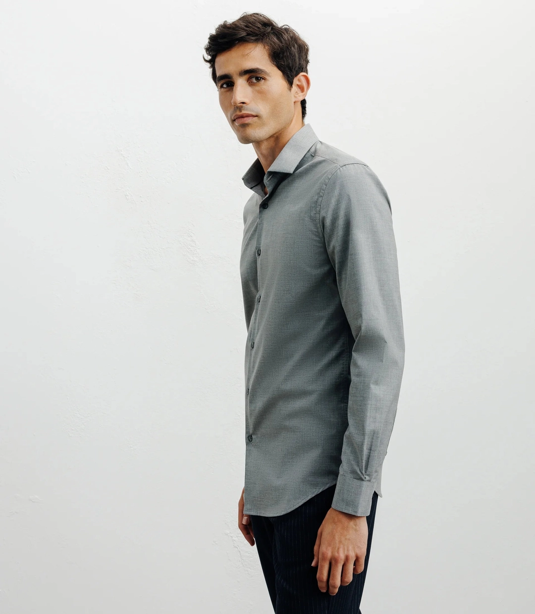IZAC - Chemise ville imprimée grise