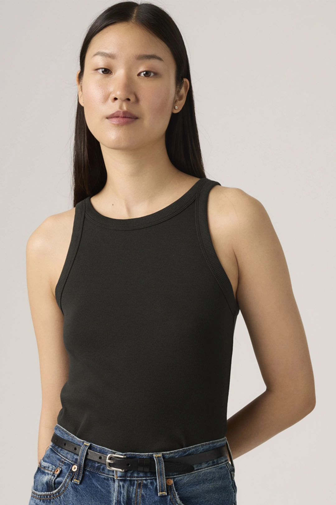 Levi's Débardeur Dos Nageur Essential - Femme - Bleu / Provincial Blue Garment Dye - XS