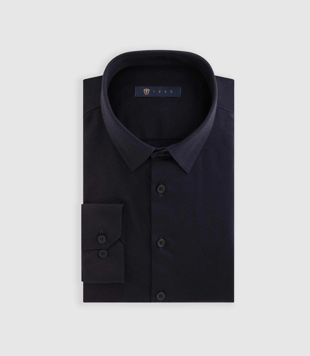 IZAC - Chemise en jersey de coton marine ''Dylan''