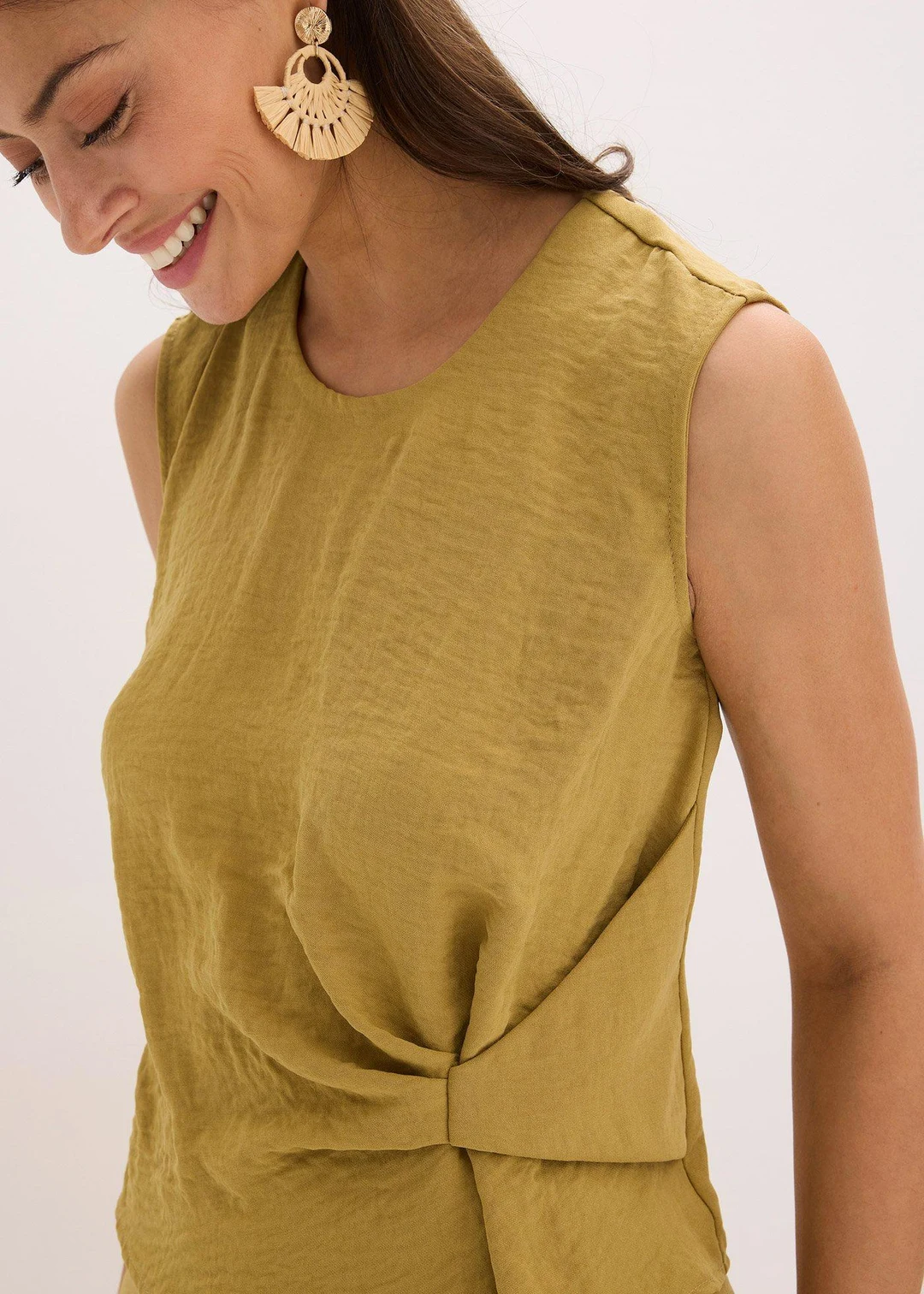 Blouse sans manches nouée sur le côté - 3