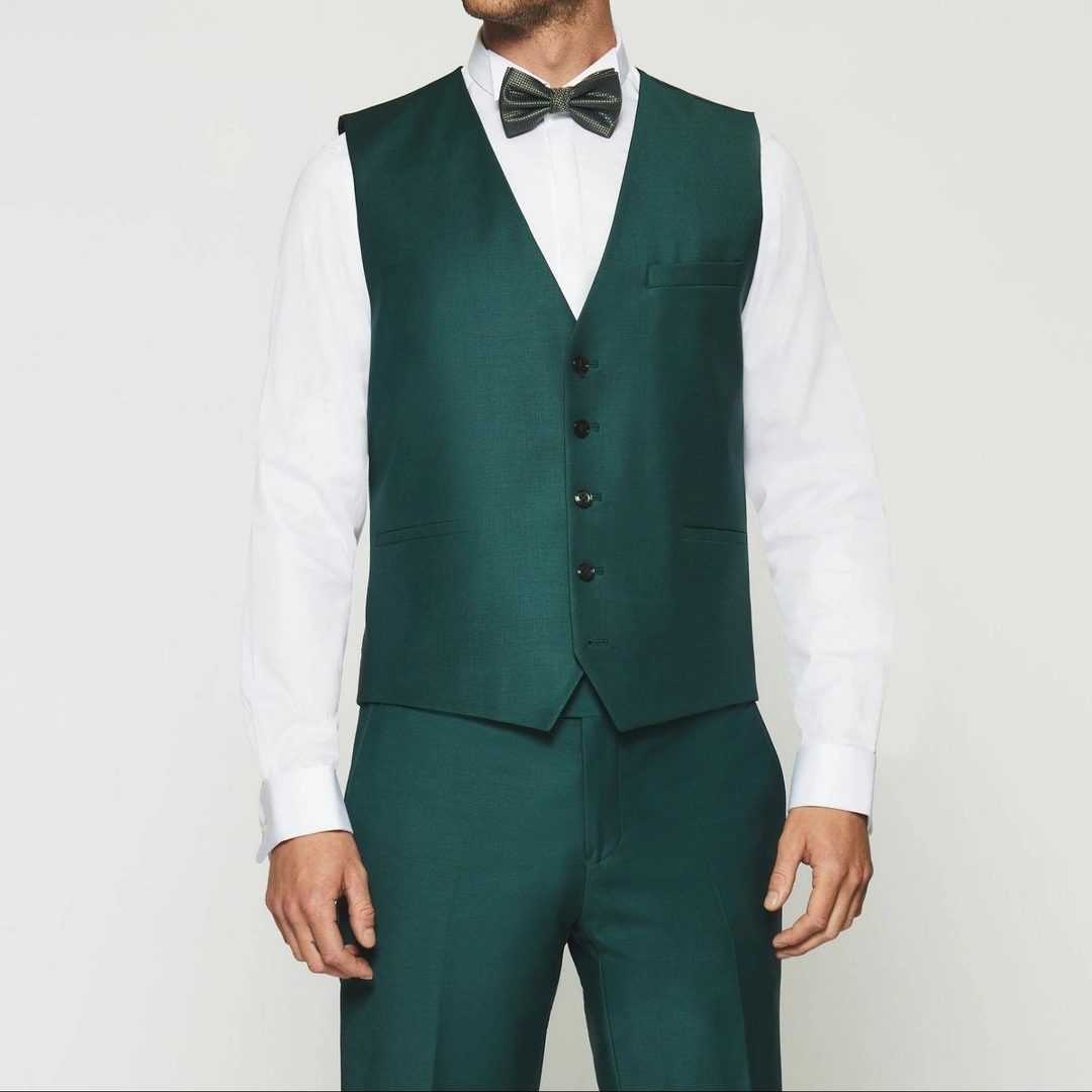 IZAC - Gilet de costume vert JFAVORI