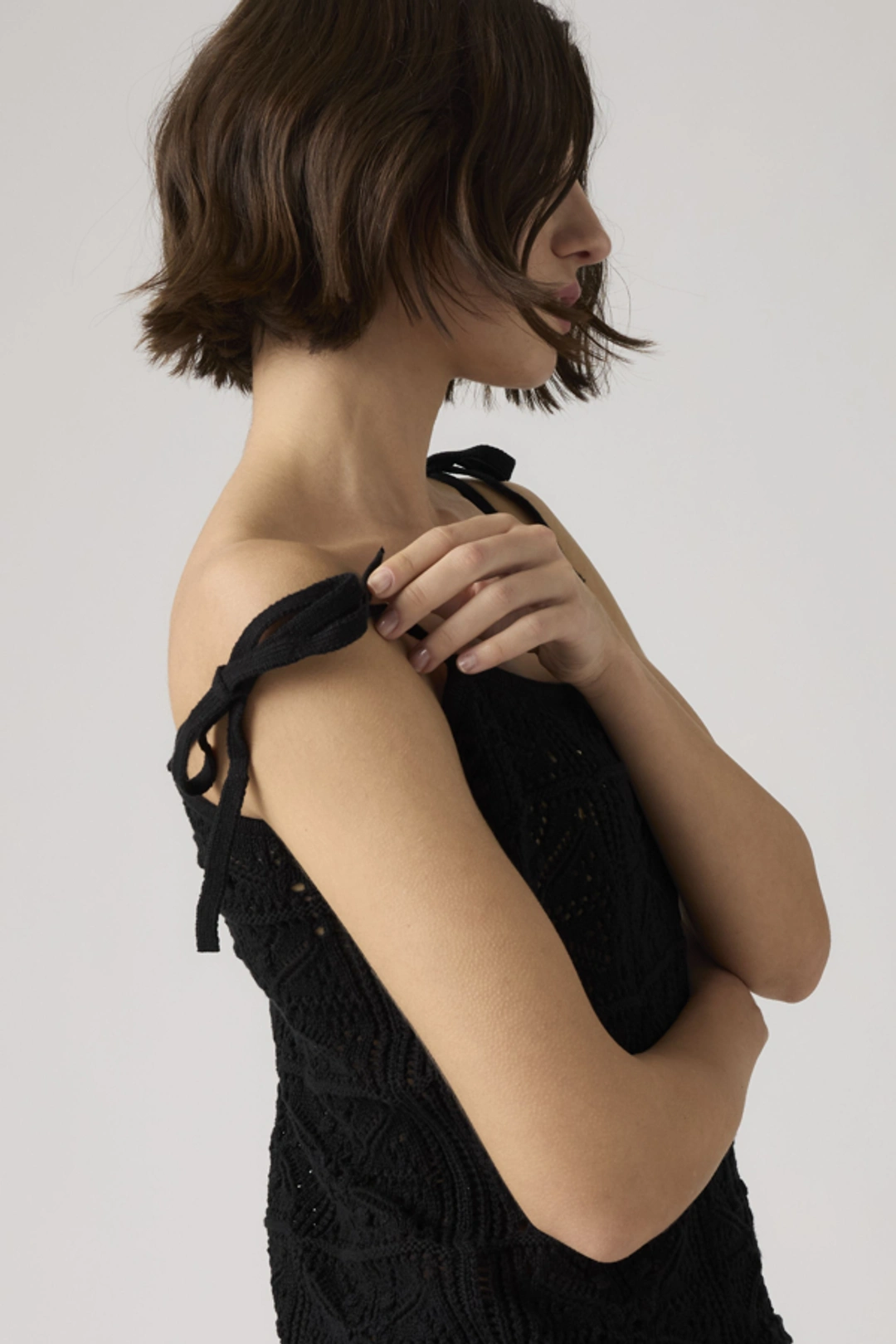 Levi's Débardeur Sweat Abbey À Bretelles Nouées - Femme - Noir / Anthracite Night - XS - 2