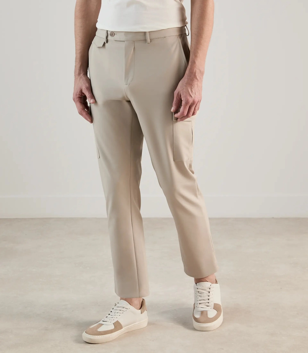 IZAC - Pantalon cargo beige