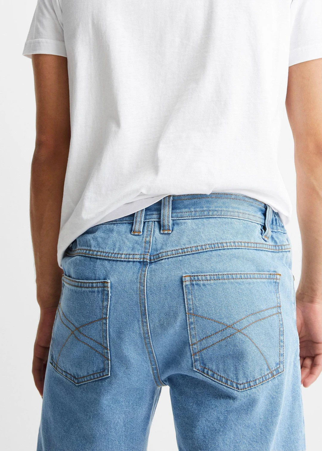 Bermuda classique en jean avec taille élastiquée - 3