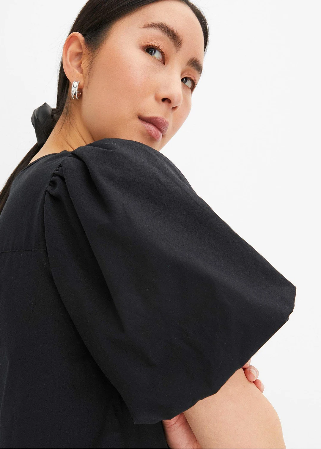 Robe midi tissée en coton - 3