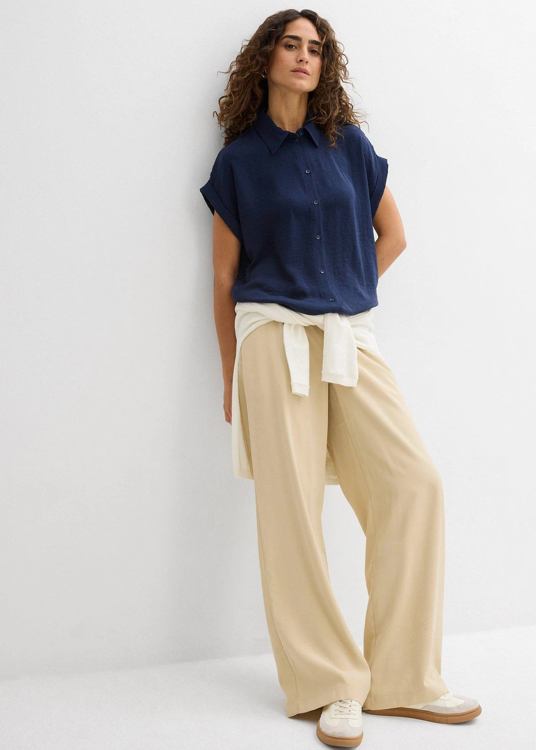 Chemisier manches courtes avec polyester recyclé - 2