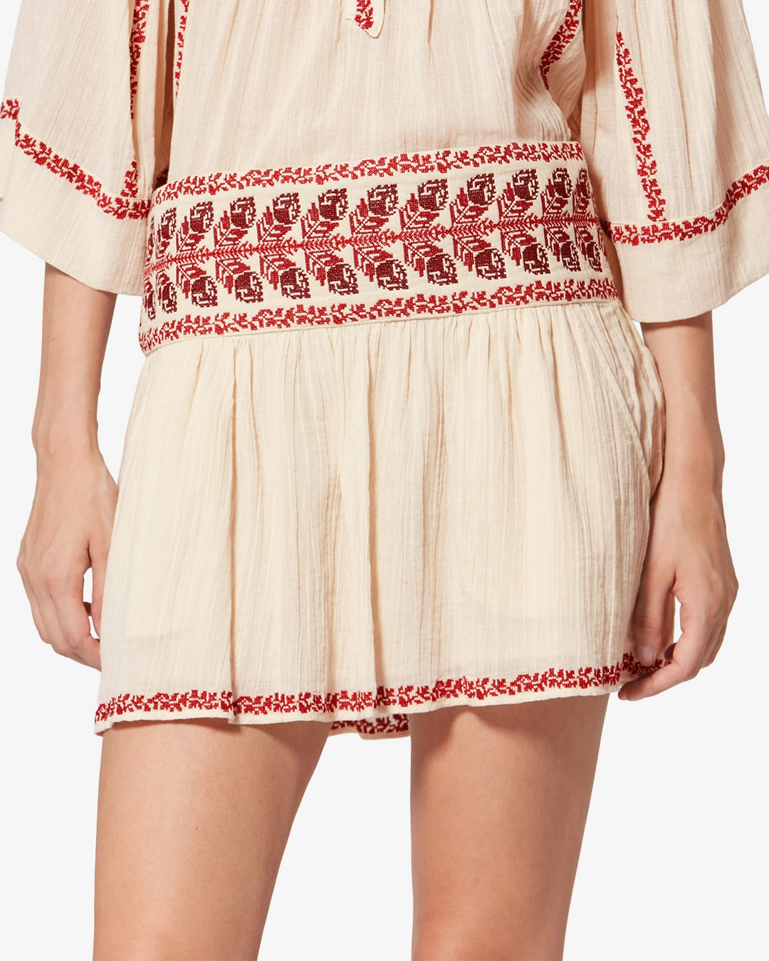 Jupe Picadilia - Femme - Beige-red - Taille 42 - Marant Étoile - 5