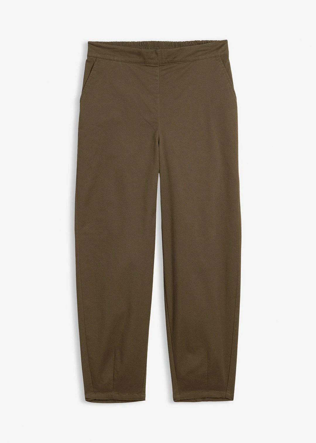 Pantalon à enfiler en coton élastiqué