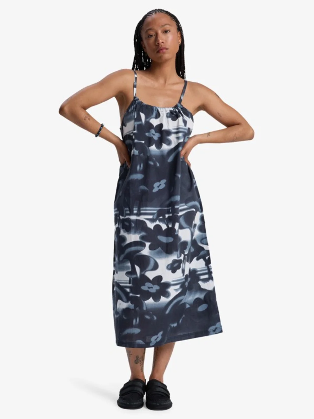 Philia - Robe midi pour Femme Noir