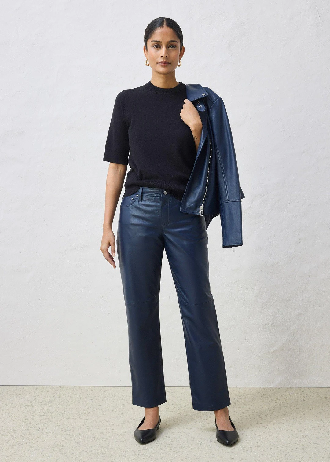 Pantalon en cuir d’agneau nappa - 2