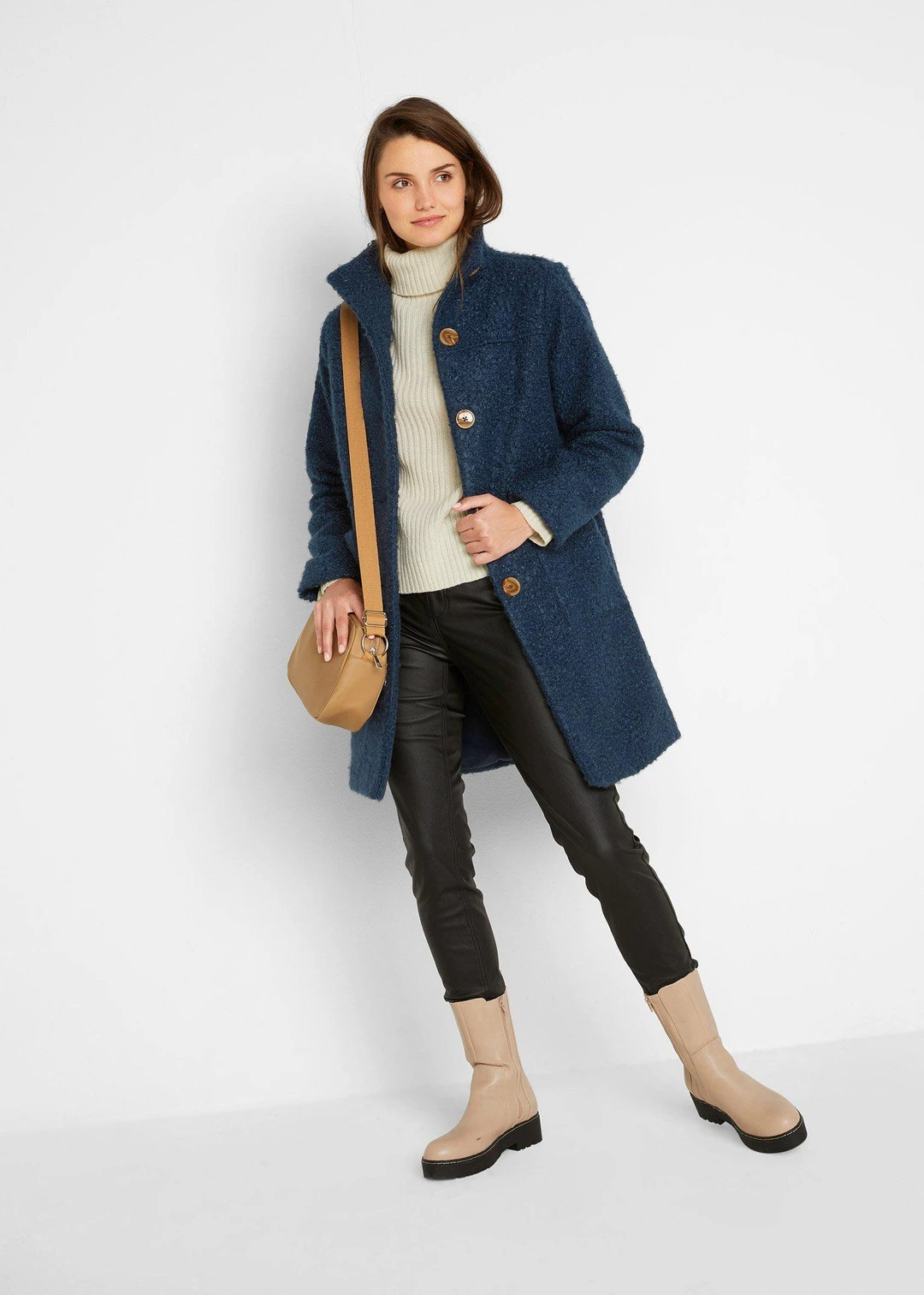 Manteau en bouclé avec poches - 2