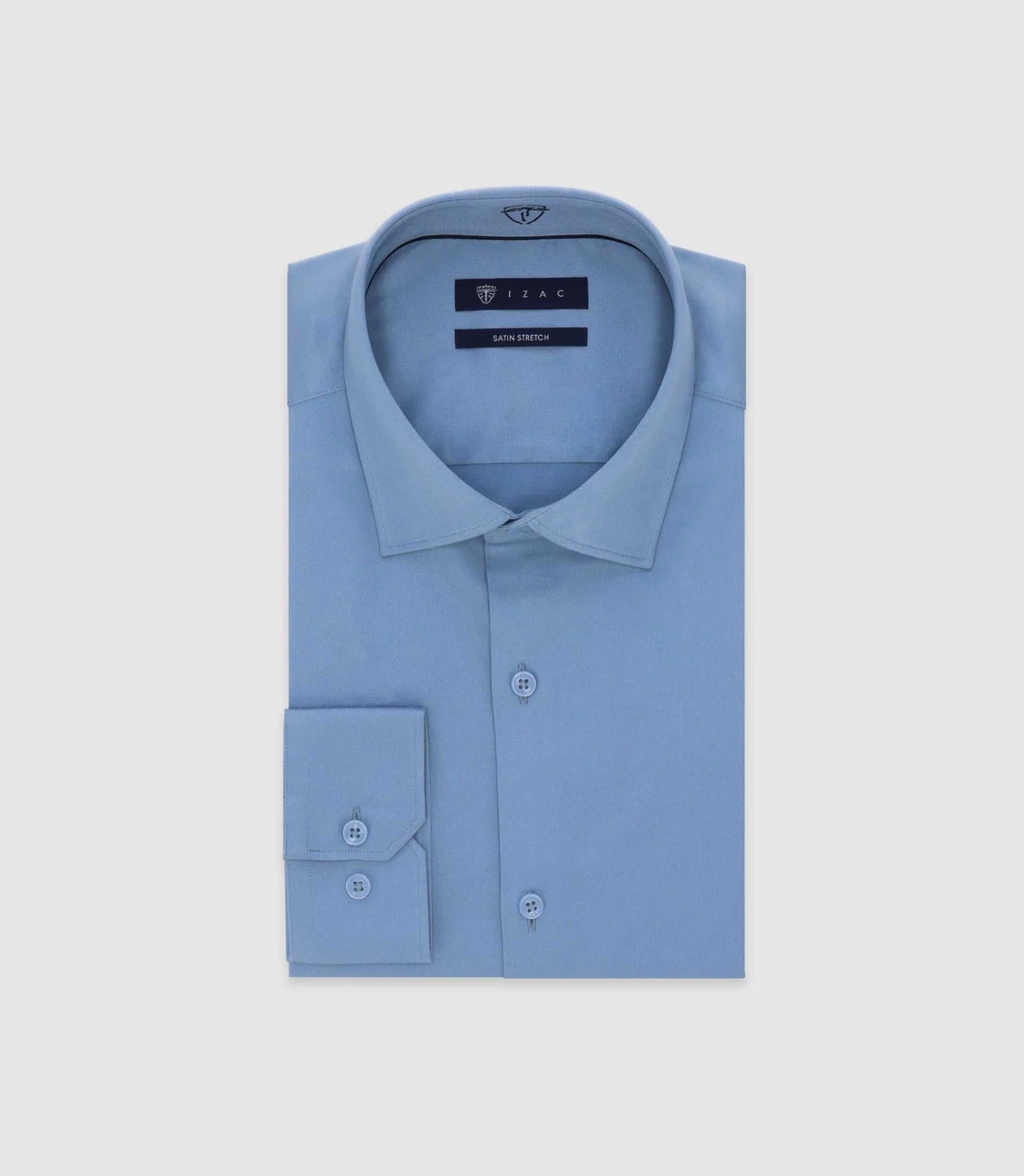 IZAC - Chemise slim indigo