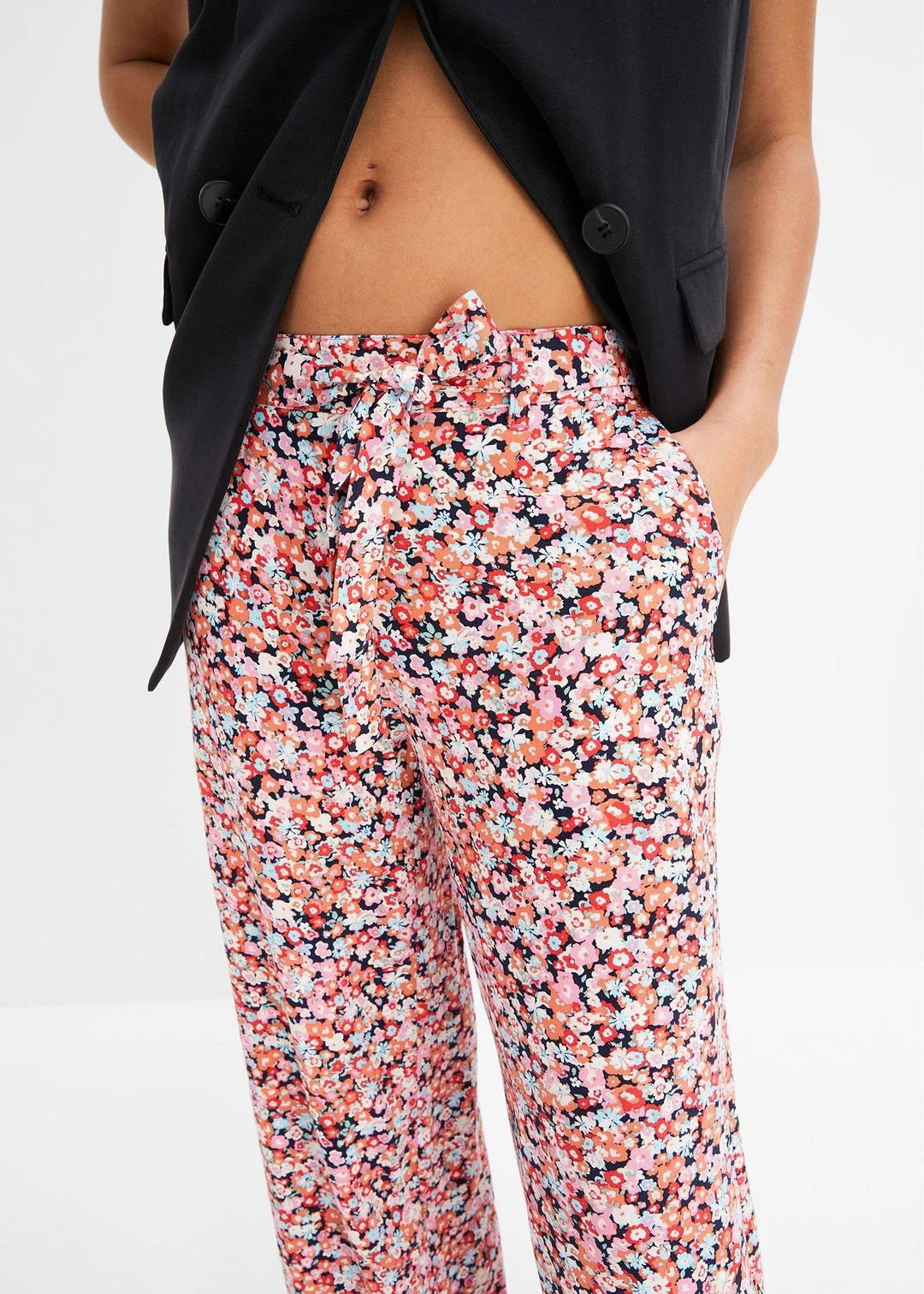 Pantalon 100% viscose, taille élastiquée - 3