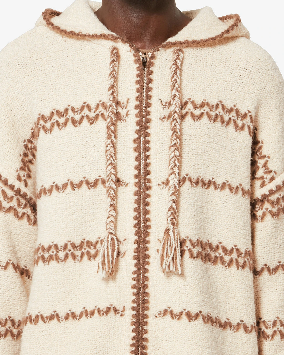 Cardigan Rolian - Homme - Écru-bronze - Taille XL - 2
