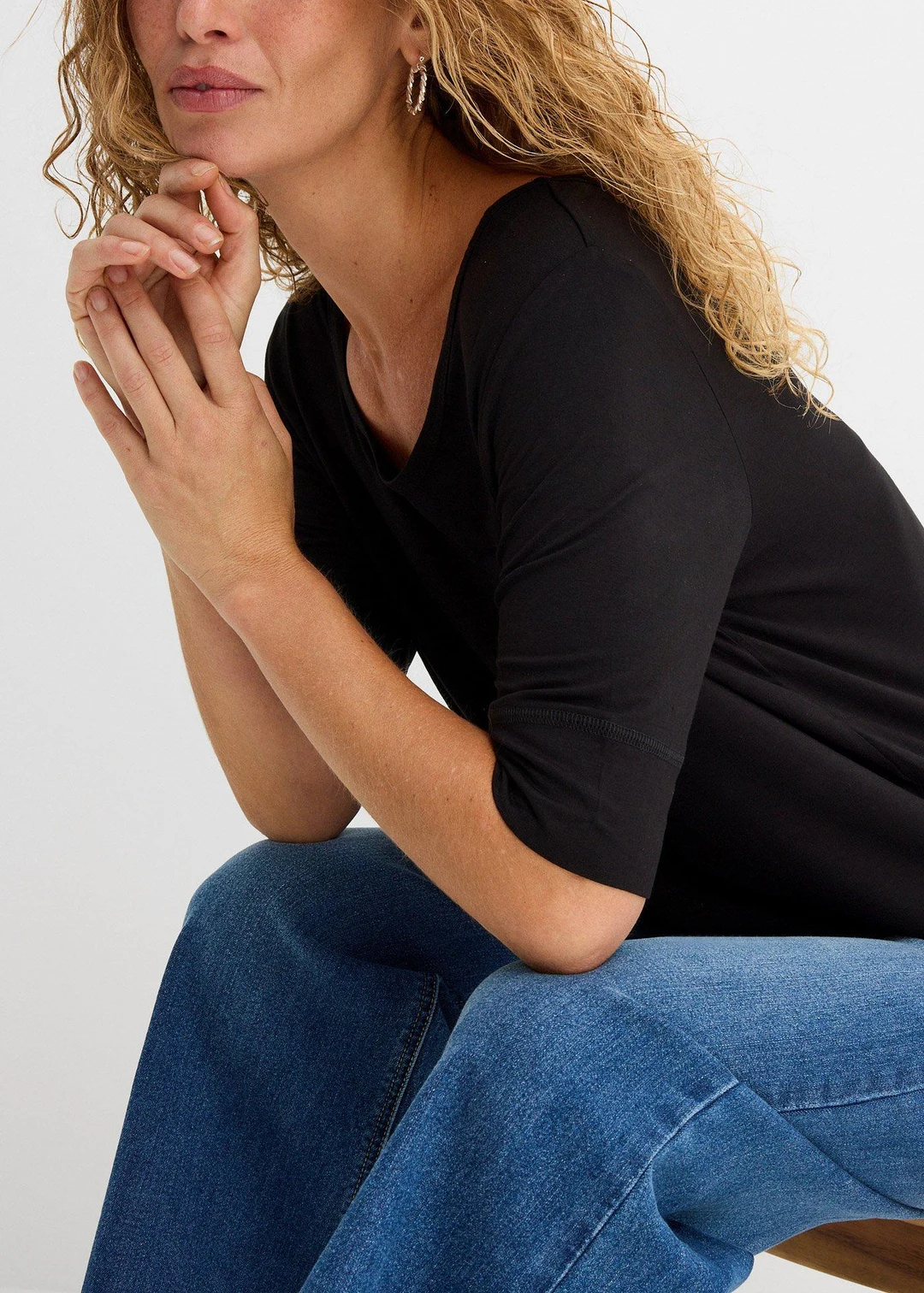 T-shirt doux en viscose extensible - 3
