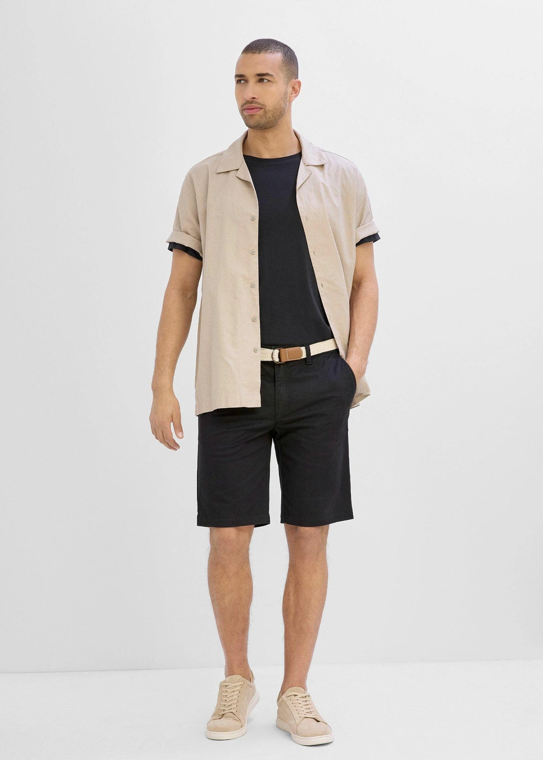 Bermuda extensible avec ceinture, regular - 2