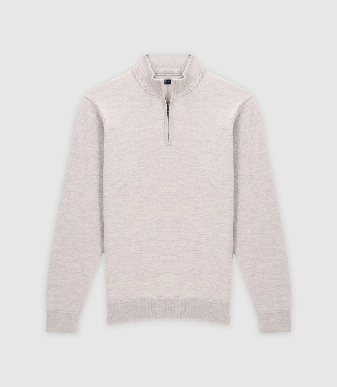 IZAC - Pull col montant gris beige
