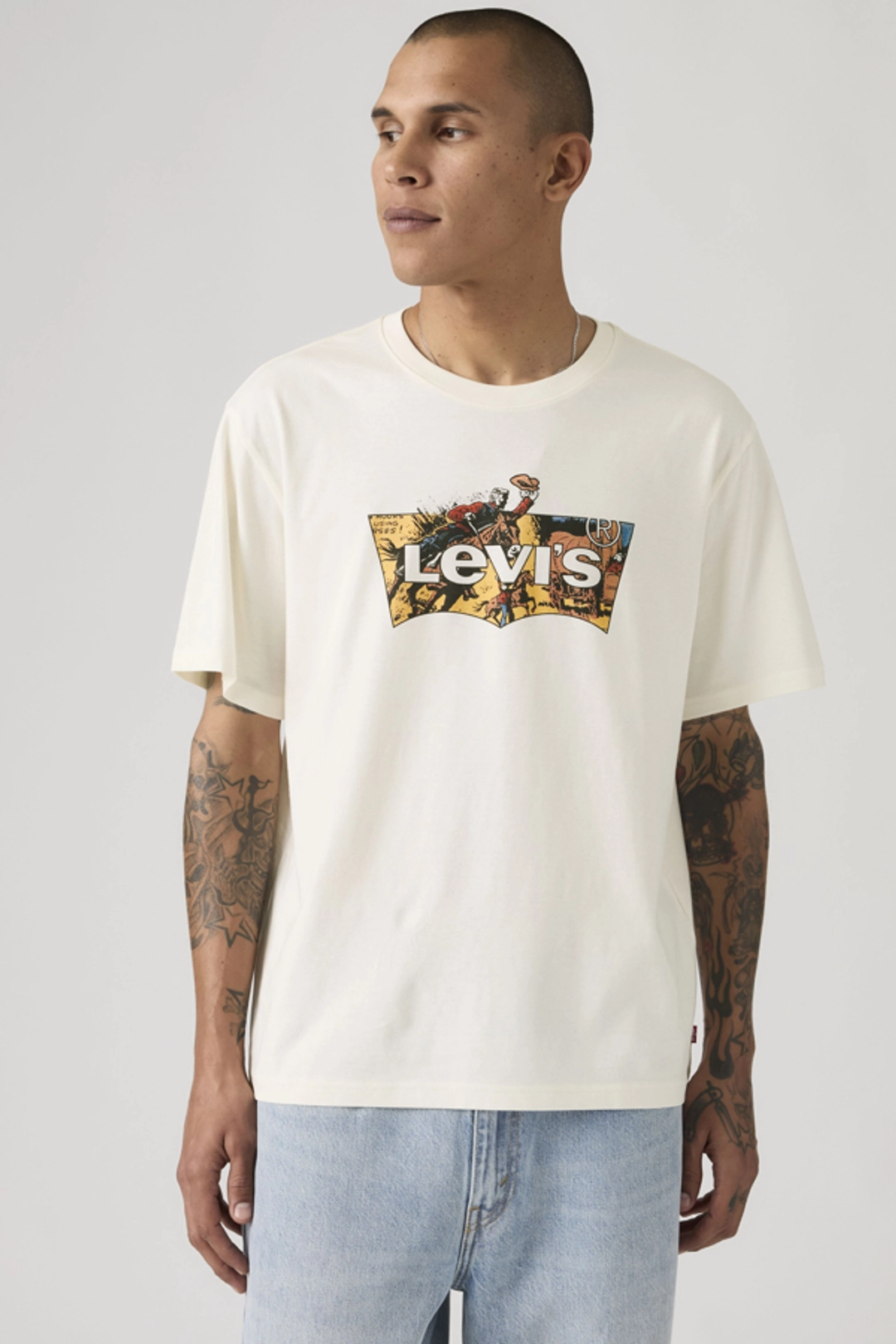 Levi's T Shirt Graphique Relaxed - Homme - Noir / Jet Black - 2XL