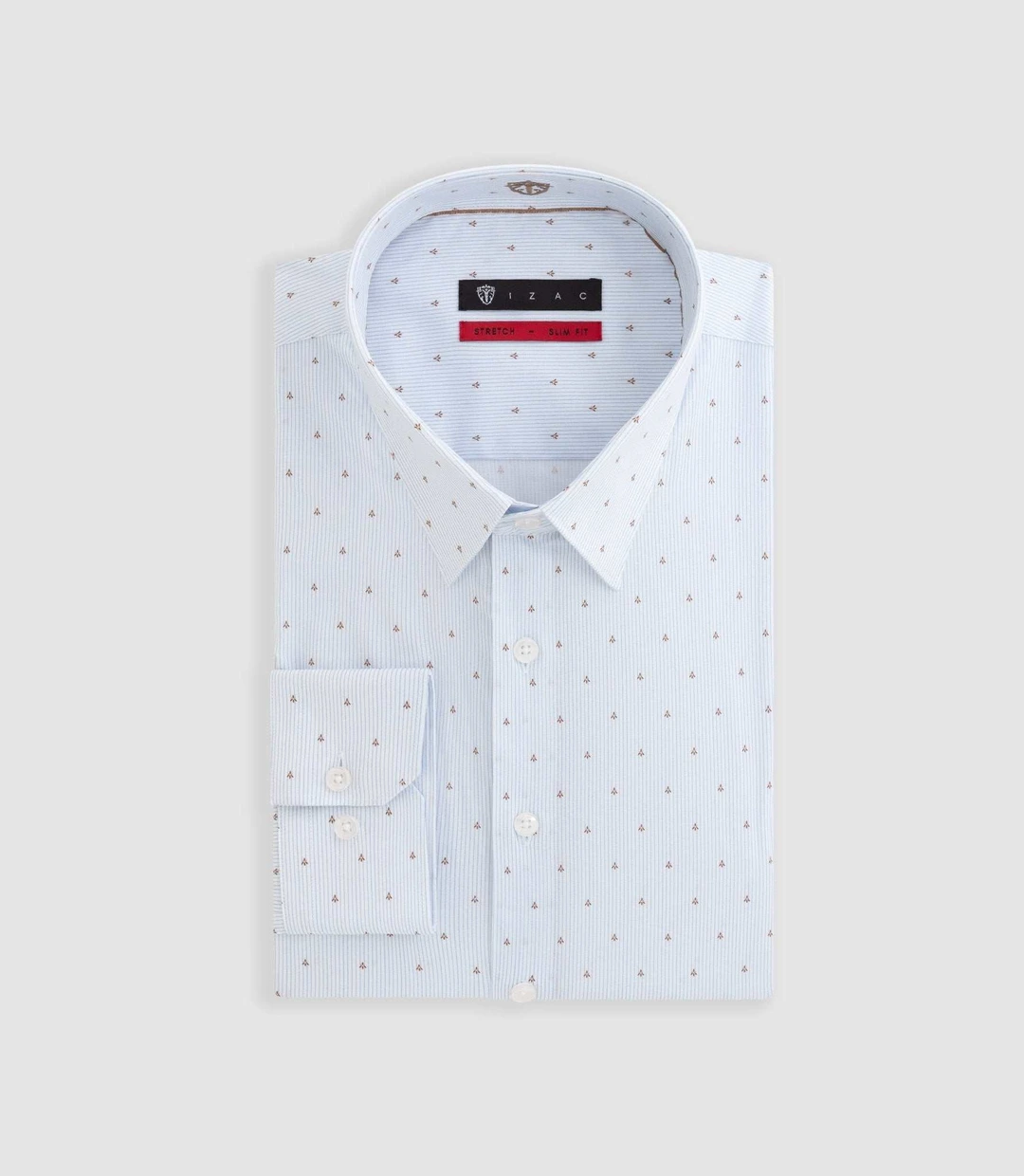 IZAC - Chemise à imprimé micro motif ciel ''Destin''