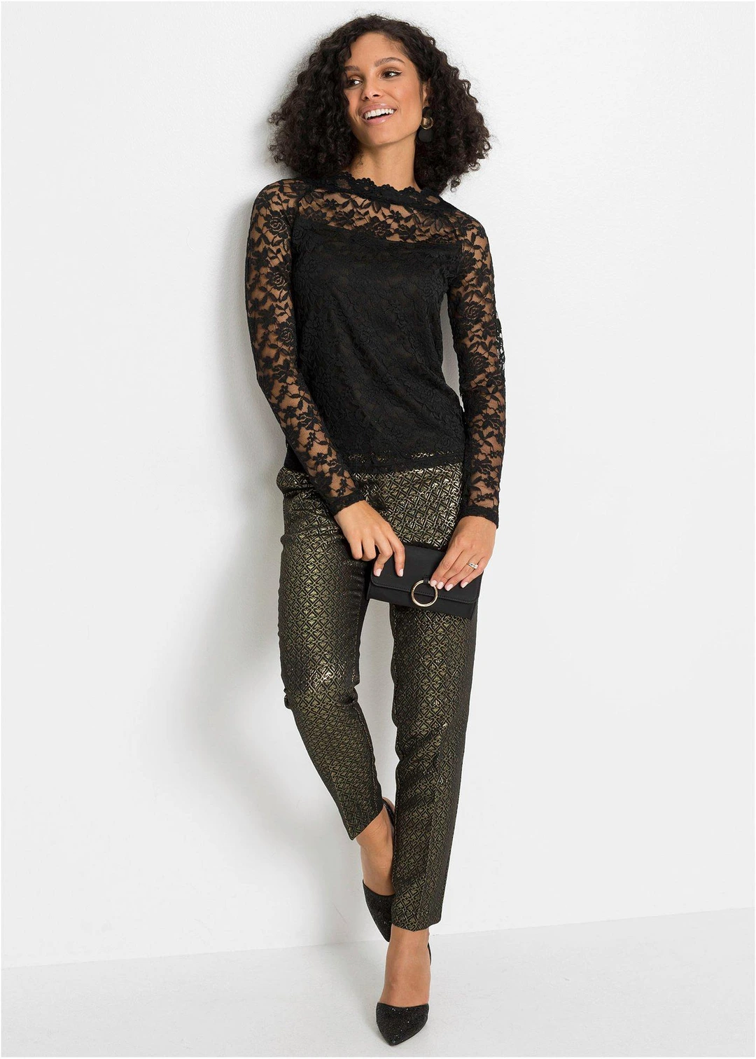 T-shirt manches longues en dentelle - 2