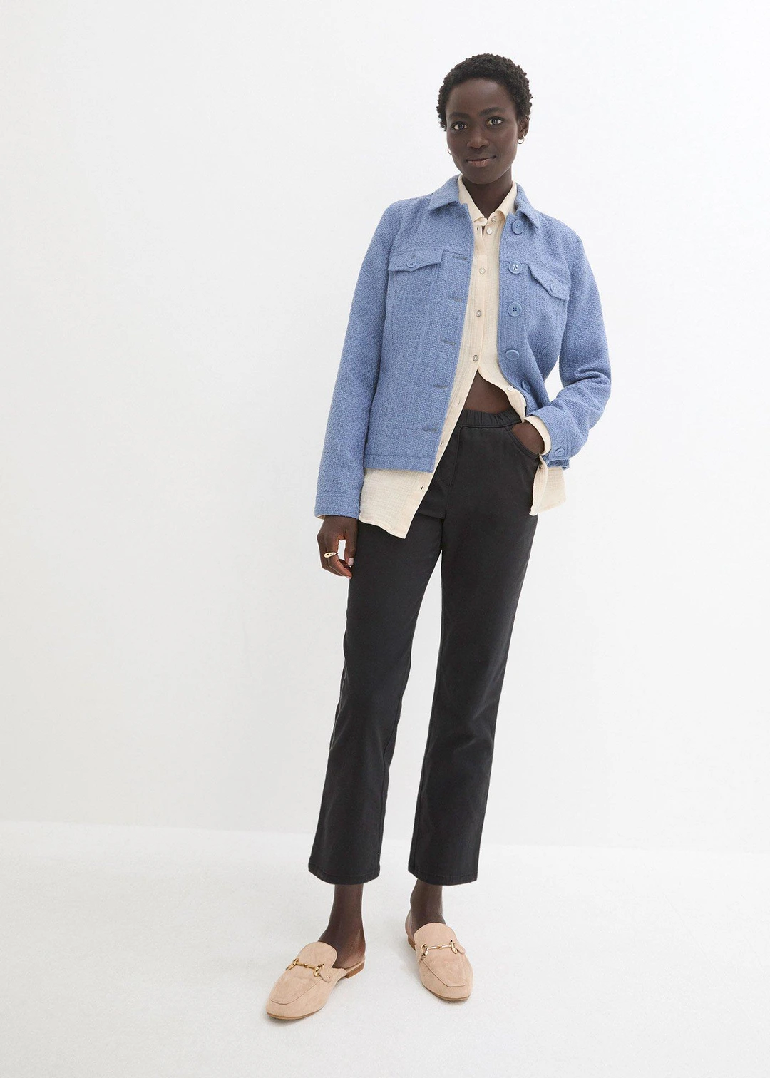Pantalon 7/8 à taille élastiquée - 2