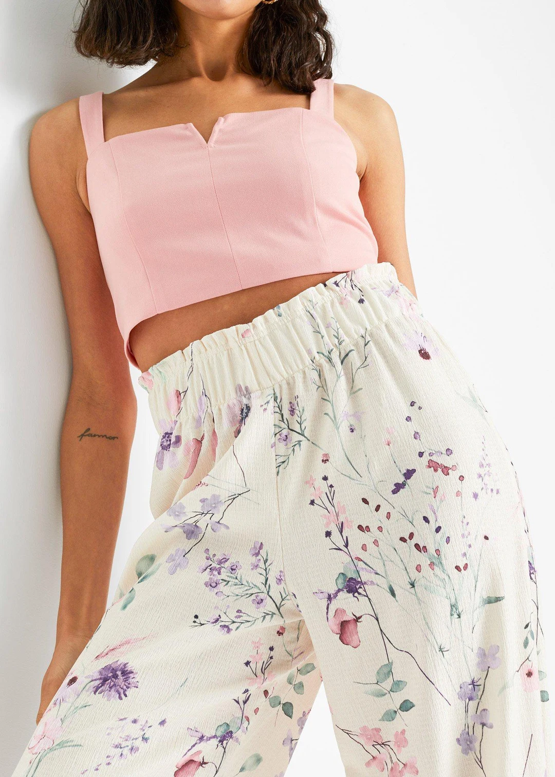 Pantalon en jersey de crêpe léger