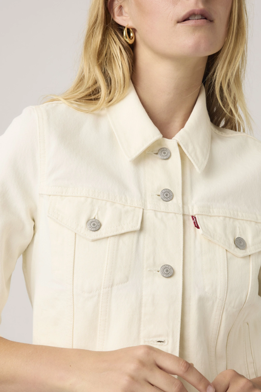 Levi's Veste Trucker Original - Femme - Blanc / Blank Impact - L - 2