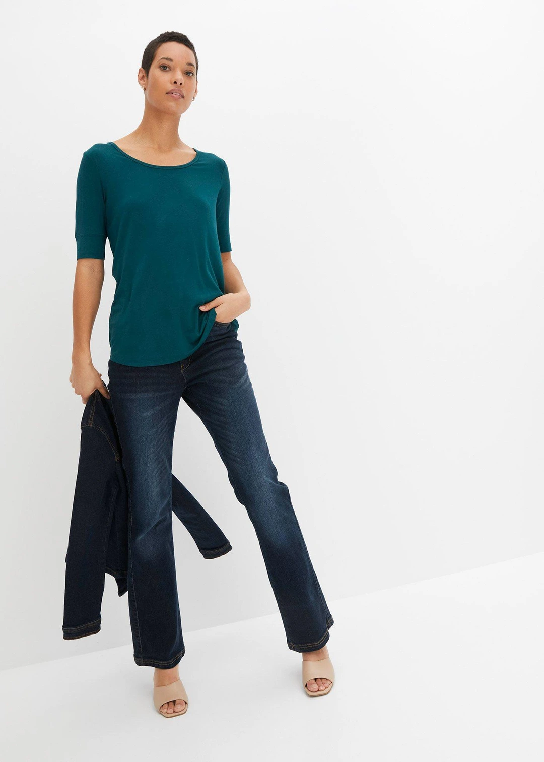 T-shirt doux en viscose extensible - 2