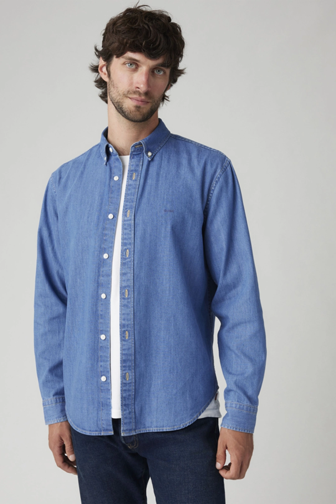 Levi's Chemise Col Boutonné Authentic - Homme - Bleu / Allure - 2XL