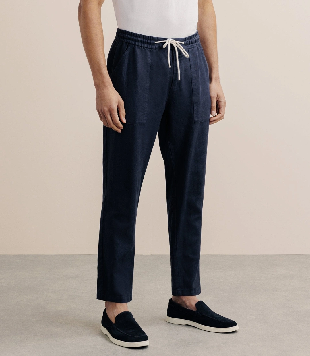 IZAC - Pantalon élastiqué marine