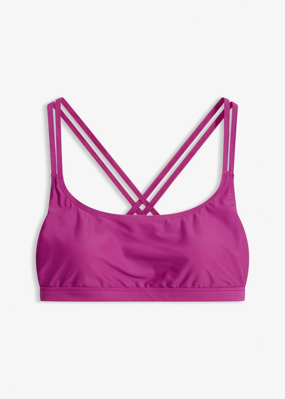 Haut de maillot brassière à bretelles croisées