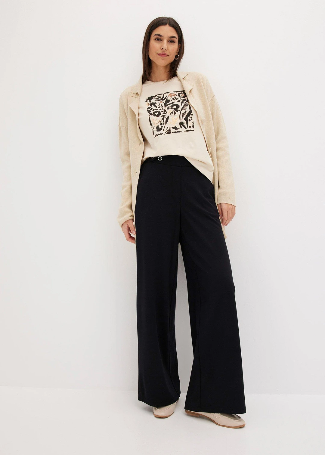 T-shirt manches longues en coton extensible - 2