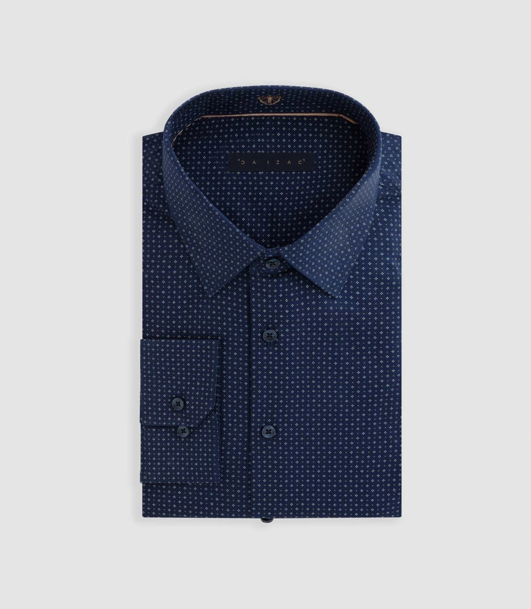 IZAC - Chemise à imprimé micro motif marine ''Dixon''