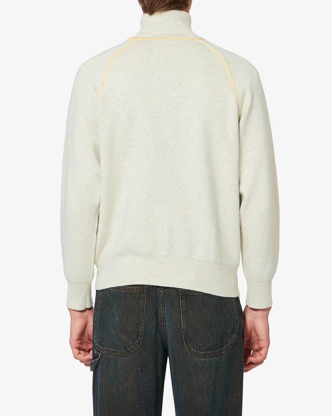 Cardigan Sergio - Homme - Gris Clair-jaune Clair - Taille XL - 3