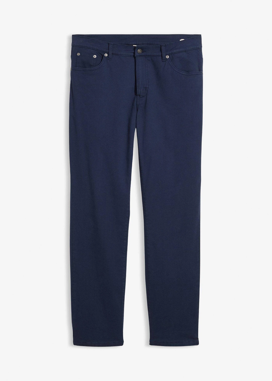Pantalon extensible regular à doublure chaude en flanelle, droit