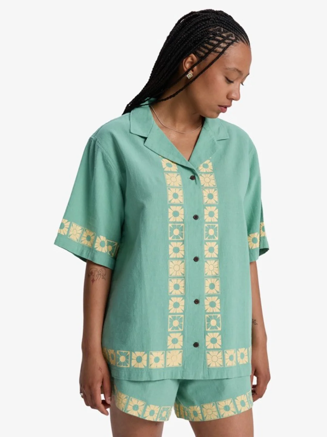 Bahamas - Chemise manches courtes pour Femme Vert