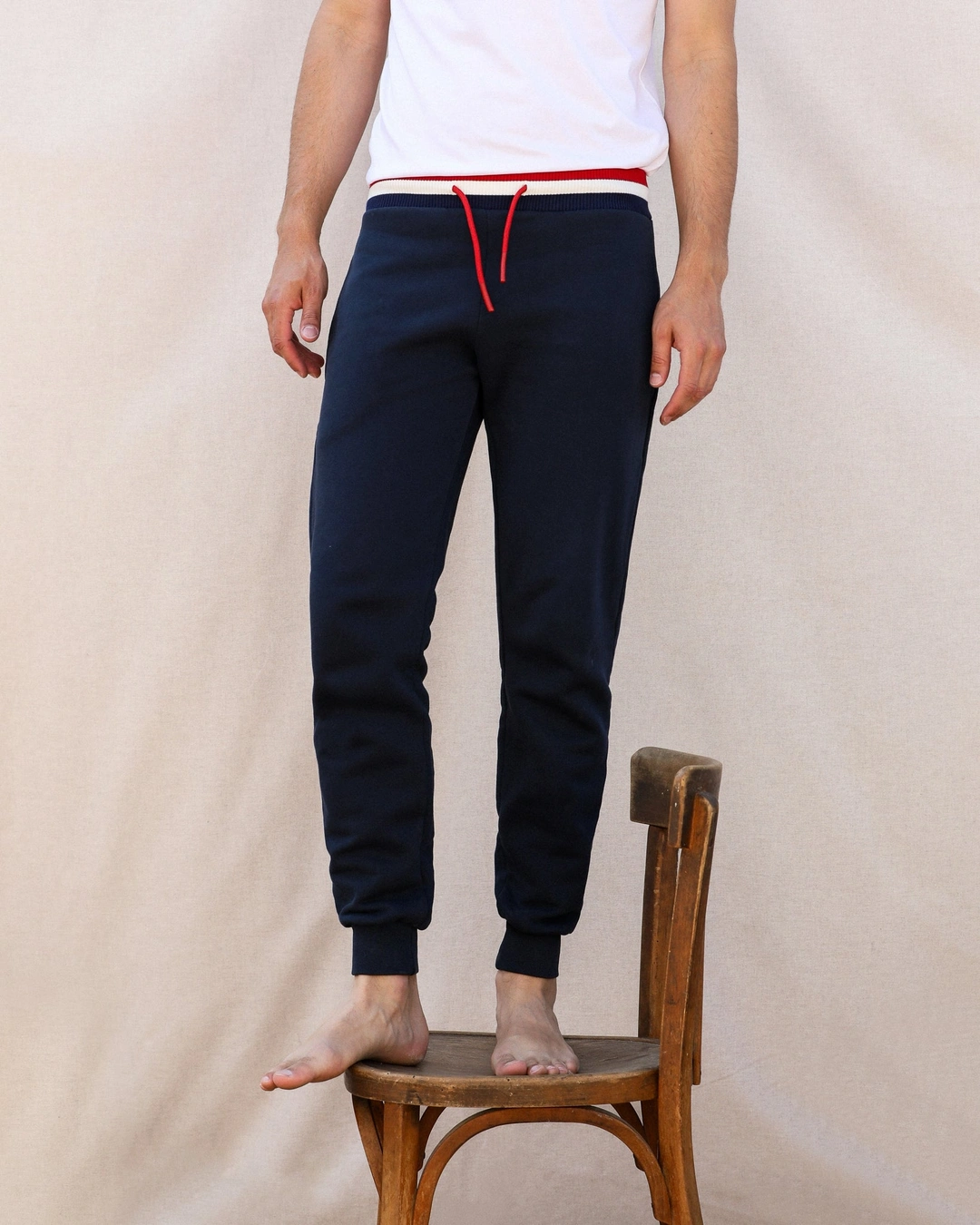 JOGGING ALAIN BLEU | COTON BIO | REGULAR FIT