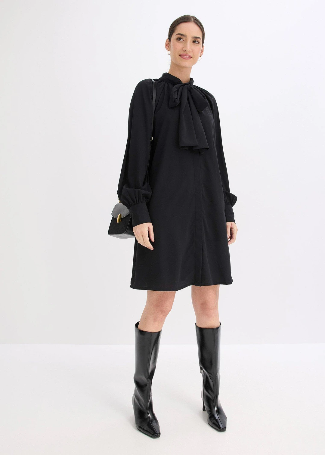 Robe-chemise à col lavallière - 2