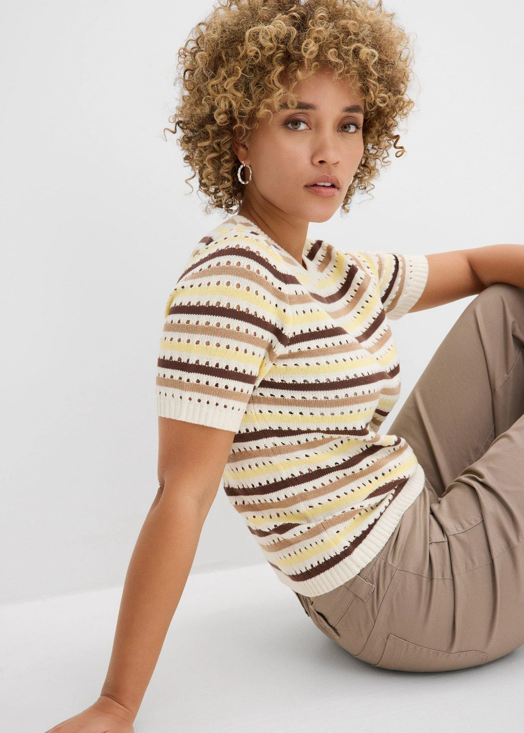 T-shirt en maille ajourée - 3