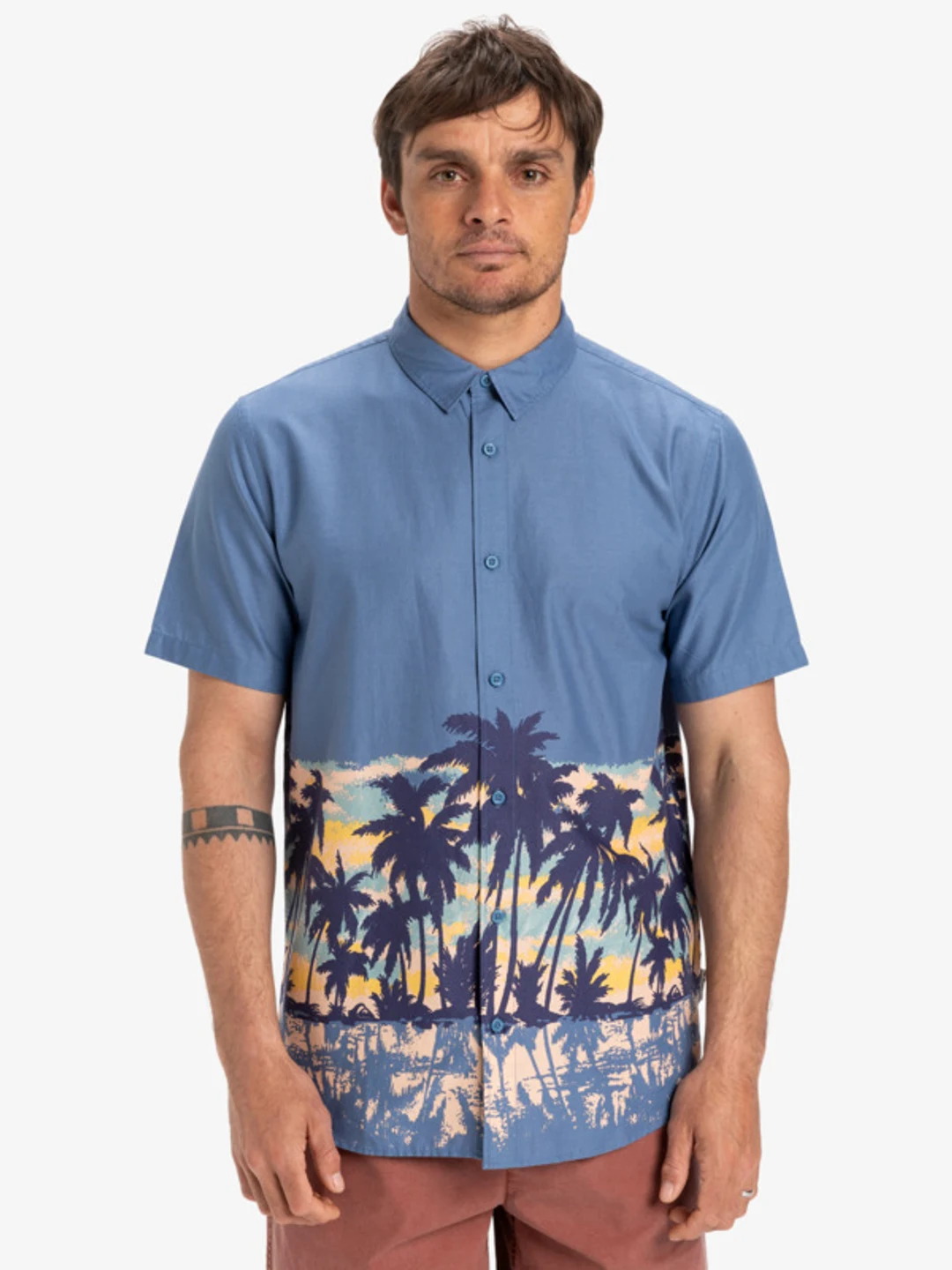 Apero Classic Engineered - Chemise à manches courtes pour Homme Bleu