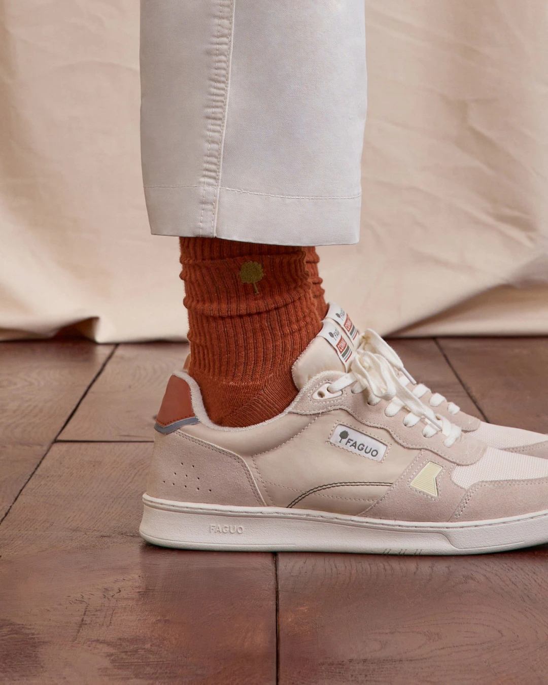Chaussettes vert clair coton - SOCKS X1