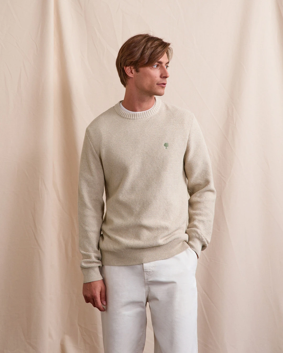 Pull en coton écru - OPALE