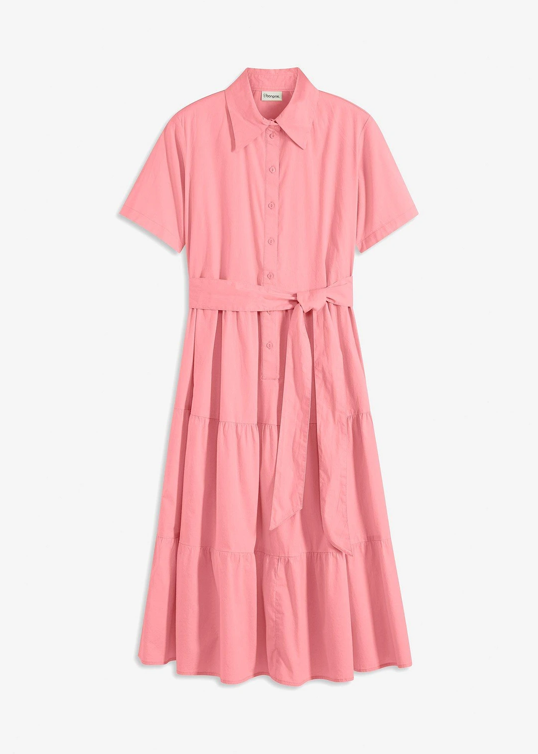 Robe-chemise en coton extensible